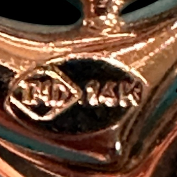 18” 14K White Gold Necklace and Double Heart Charm - Picture 6 of 11